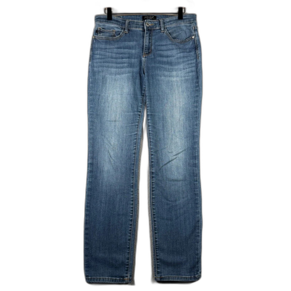 Judy Blue Straight Fit Jeans Medium Wash Stretch Denim Size 13/31 JB82356DK